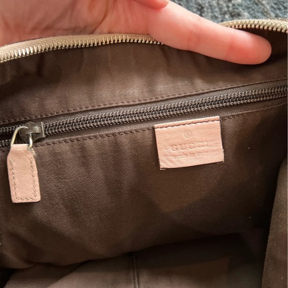 Gucci Monogram Web medium half moon hobo bag - Picture 4 of 12